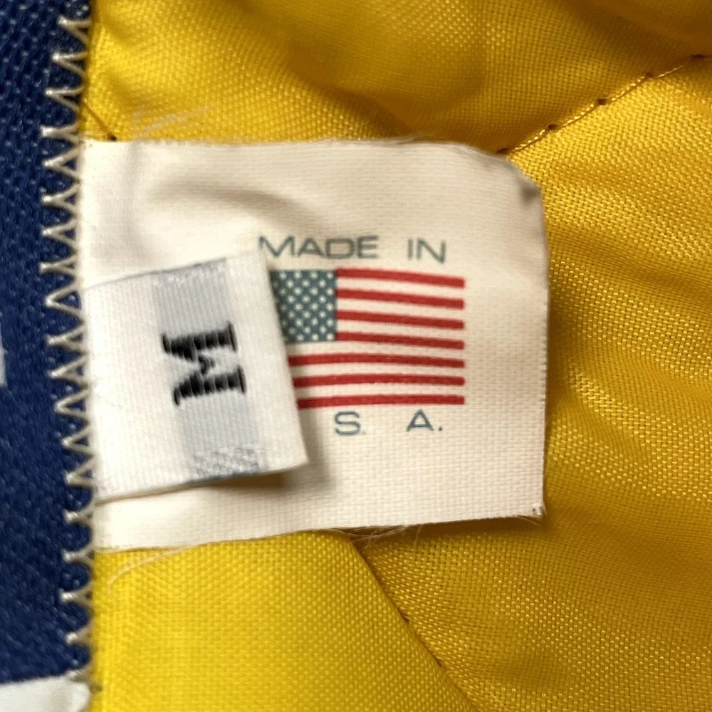 VTG Mens LA Rams Stahl-Urban Medium NFL BLUE Snap Jacket‎